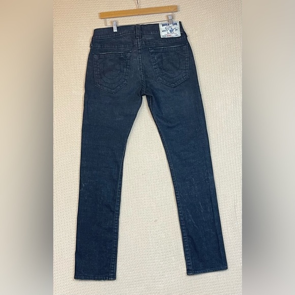 True Religion Men's Size 32x 32 Black Jeans Skinny Made in USA - Picture 1 of 11
